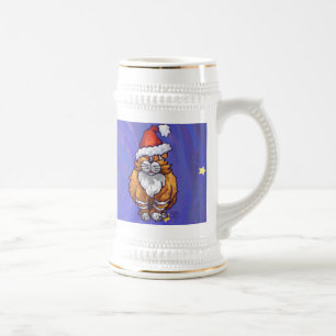 ジンジャーキャットクリスマス ビールジョッキ