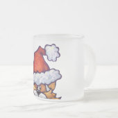 ジンジャーキャットクリスマス フロストグラスマグカップ (正面右)