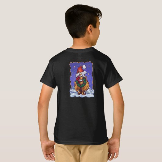 ジンジャーキャットクリスマス Tシャツ (裏面フル)