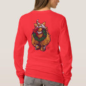 ジンジャーキャットクリスマス Tシャツ (裏面)