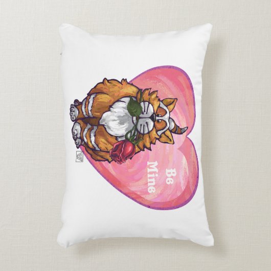 ジンジャーキャットバレンタインデー アクセントクッション (正面(垂直))