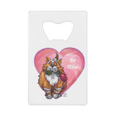 ジンジャーキャットバレンタインデー クレジットカード栓抜き (正面)