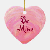 ジンジャーキャットバレンタインデー セラミックオーナメント (裏面)