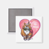 ジンジャーキャットバレンタインデー マグネット (正面/裏面)