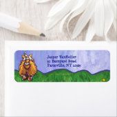ジンジャーキャットパーソナライズされた住所 シール (インサイチュ)