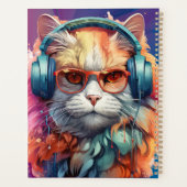 ジンジャーキャットヘッドフォンプランナー プランナー手帳 (裏面)