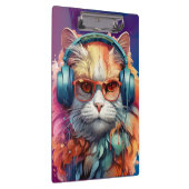 ジンジャーキャットヘッドフォン クリップボード (右)