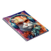 ジンジャーキャットヘッドフォン ノートブック (右側)