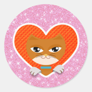ジンジャーキャットラブ ラウンドシール
