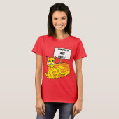 ジンジャーキャットレッドヘッドおもしろい Tシャツ (正面フル)