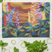 ジンジャーキャット・イン・ザ・ガーデン キッチンタオル (折り畳み)