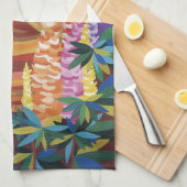 ジンジャーキャット・イン・ザ・ガーデン キッチンタオル (四つ折り)