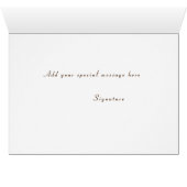 ジンジャーキャット |ペット愛人誕生日グリーティングカード (内部横(下))