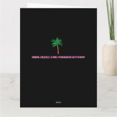 ジンジャーキャット&レッドヘッドガールビッグ誕生日カード カード (裏面)