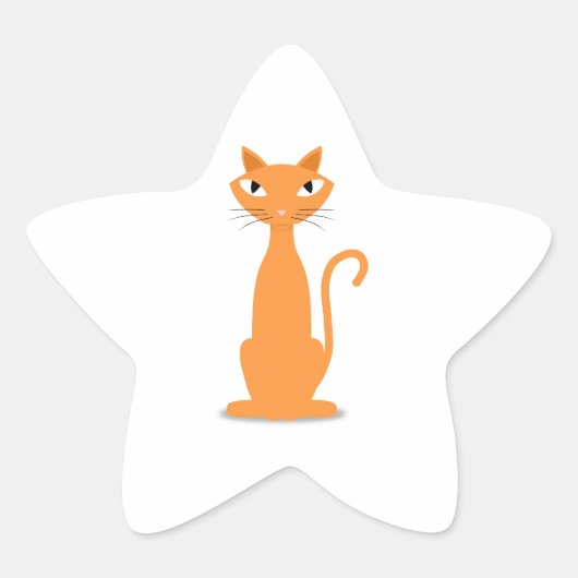 ジンジャーキャット 星シール (正面)