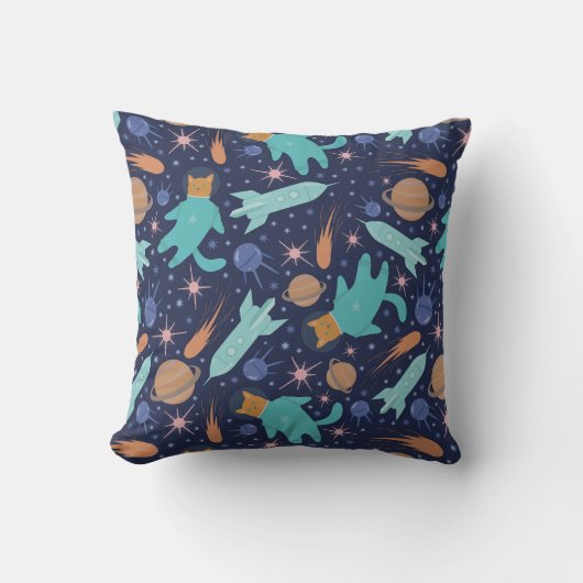 ジンジャーキャットin宇宙銀河系冒険 クッション (正面)