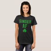 ジンジャーギフトおもしろいジンジャーAFレッドヘッドSt patricksD Tシャツ (正面フル)