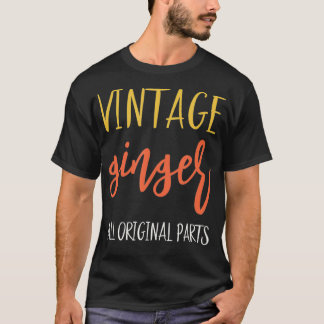 ジンジャーギフト男性へレトロヴィンテージジンジャー誕生日 Tシャツ