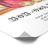 ジンジャークッキー赤ちゃんシャワー桃佐バー ポスター (角)