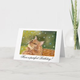 ジンジャークラブ猫 誕生日カード カード