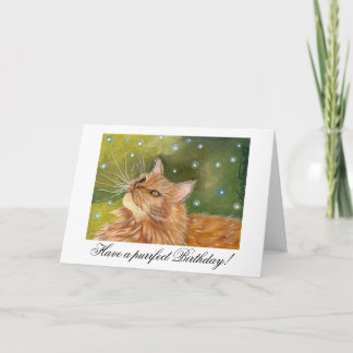 ジンジャークラブ猫 誕生日カード カード