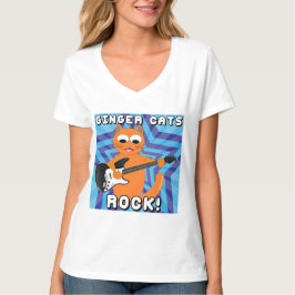 ジンジャークラブ!ギターにゃんこTシャツ Tシャツ