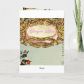 ジンジャークロス ノートカード (裏面)