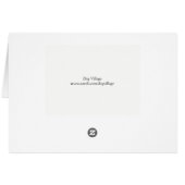 ジンジャーサンタクロース猫クリスマスカード (裏面横)