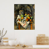 ジンジャージャーとフルーツ – ポールセザンヌ- c1895 ポスター (キッチン)