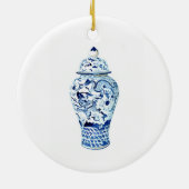 ジンジャージャーの瓶のクリスマスオーナメント セラミックオーナメント (裏面)