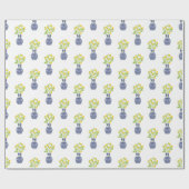 ジンジャージャーの瓶の中のチノイスリーレモンの木 ラッピングペーパー (フラット)