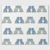 ジンジャージャースマグノリアス(犬)スタッフォードドッグス ラッピングペーパー (フラット)