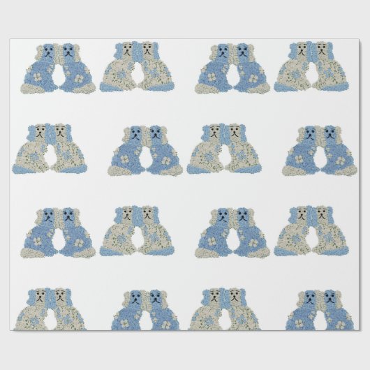 ジンジャージャースマグノリアス(犬)スタッフォードドッグス ラッピングペーパー (フラット)