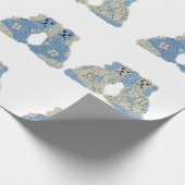 ジンジャージャースマグノリアス(犬)スタッフォードドッグス ラッピングペーパー (角)