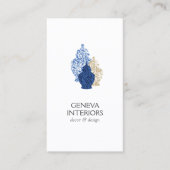 ジンジャージャース陶器エレガントインテリアデザイナー 名刺 (正面)