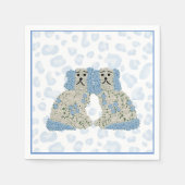 ジンジャージャーズ（犬）スタッフォードドッグスマグノリア スタンダードカクテルナプキン (正面)