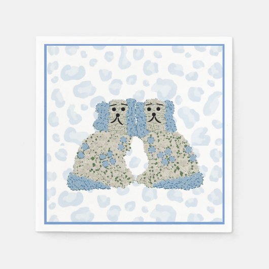 ジンジャージャーズ（犬）スタッフォードドッグスマグノリア スタンダードカクテルナプキン (正面)