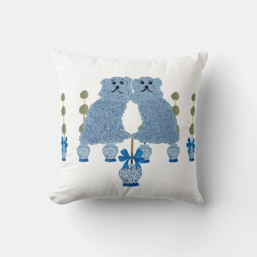 ジンジャージャーズ(犬)スタッフォードドッグズトピアリー クッション (正面)