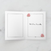 ジンジャージャーフローラ悔やみや弔慰カード カード (内部)