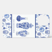 ジンジャージャーブルーホワエレガントイトフローラチノイセリ Case-Mate iPhoneケース (裏面 (横))