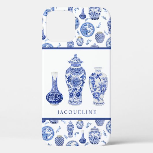 ジンジャージャーブルーホワエレガントイトフローラチノイセリ Case-Mate iPhoneケース (裏面)