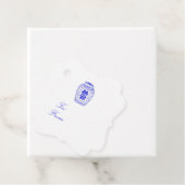 ジンジャージャールホワイト&ブルーギフトラベルシンプル! フェイバータグ (インサイチュ)