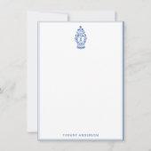 ジンジャージャールChinoiserie | モノグラムA | ノートカード (正面)