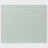 ジンジャージャー瓶リース付きモノグラムボクウッドオーナメント ラッピングペーパー (フラット)