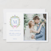 ジンジャージャー&クリスマスベリークレストモノグラム 招待状 (正面)