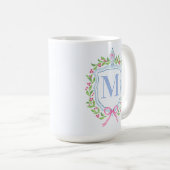 ジンジャージャー&クリスマスベリーズモノグラム コーヒーマグカップ (正面右)