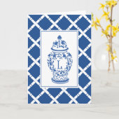 ジンジャージャー&バンブー |モノグラムL |ノートカード カード (黄色い花)