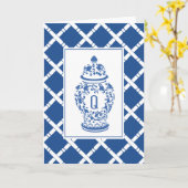 ジンジャージャー&バンブー | モノグラムQ | ノートカード (黄色い花)