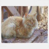 ジンジャージョージ フリースブランケット (正面(横))