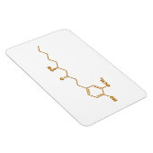 ジンジャージンゲロール分子化学式 マグネット (右側)